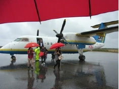 多良間行きのプロペラ機